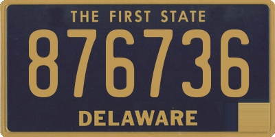 DE license plate 876736