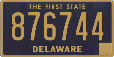 DE license plate 876744