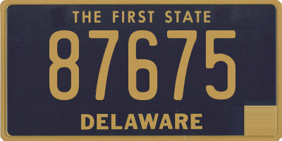DE license plate 87675