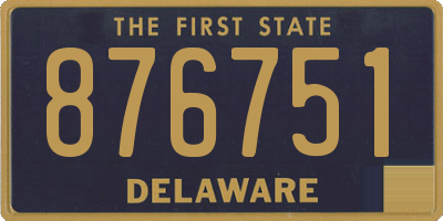 DE license plate 876751