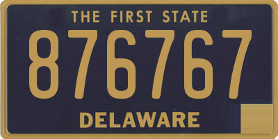 DE license plate 876767