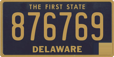 DE license plate 876769