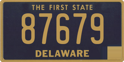 DE license plate 87679