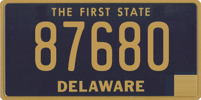 DE license plate 87680