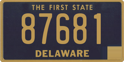 DE license plate 87681