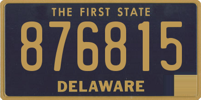 DE license plate 876815