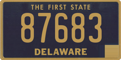 DE license plate 87683