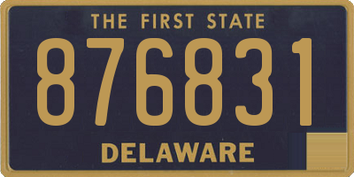 DE license plate 876831