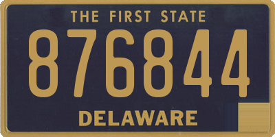 DE license plate 876844