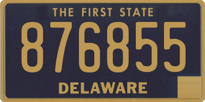 DE license plate 876855