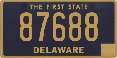 DE license plate 87688