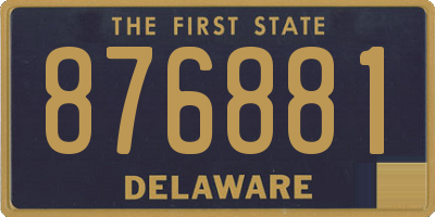 DE license plate 876881
