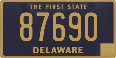DE license plate 87690