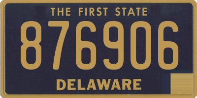 DE license plate 876906