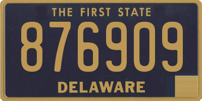 DE license plate 876909