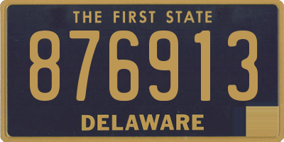 DE license plate 876913