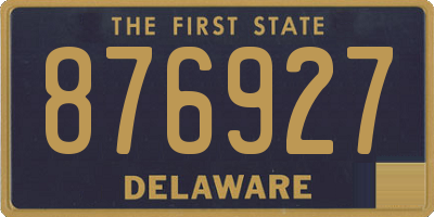 DE license plate 876927