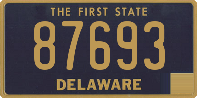 DE license plate 87693