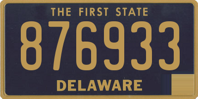 DE license plate 876933
