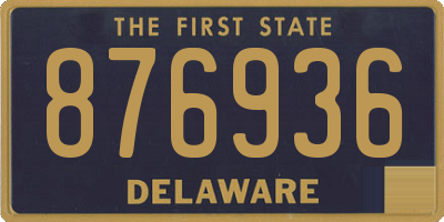 DE license plate 876936