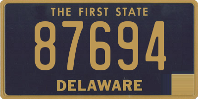 DE license plate 87694