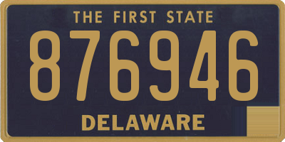 DE license plate 876946