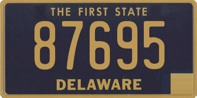 DE license plate 87695