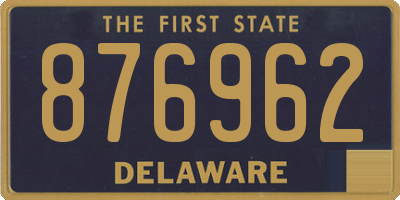 DE license plate 876962
