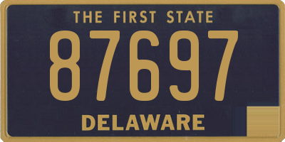 DE license plate 87697