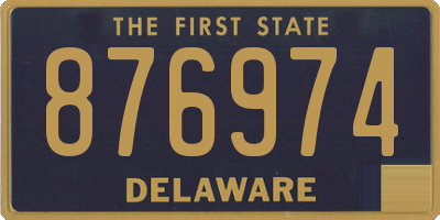 DE license plate 876974