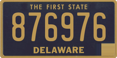 DE license plate 876976