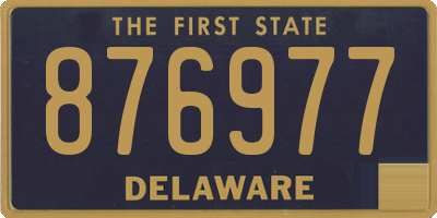 DE license plate 876977