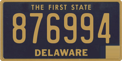 DE license plate 876994