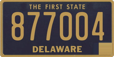 DE license plate 877004