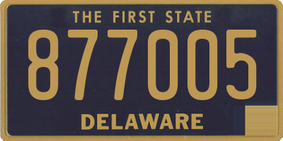 DE license plate 877005