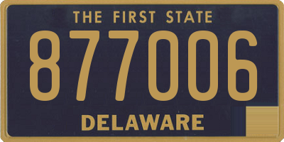DE license plate 877006