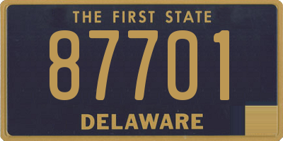 DE license plate 87701