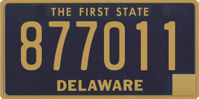 DE license plate 877011
