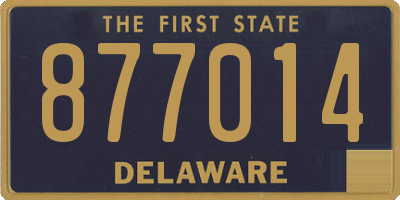 DE license plate 877014