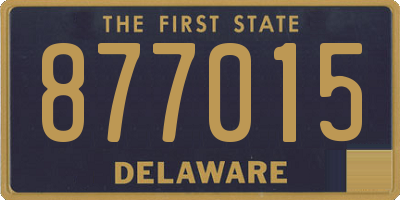DE license plate 877015