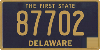 DE license plate 87702
