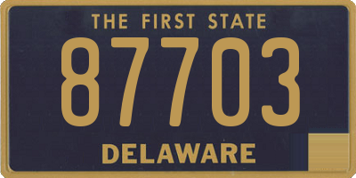 DE license plate 87703