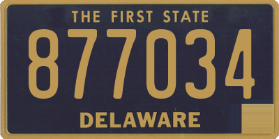 DE license plate 877034