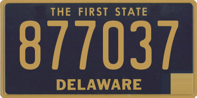 DE license plate 877037