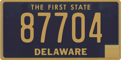 DE license plate 87704