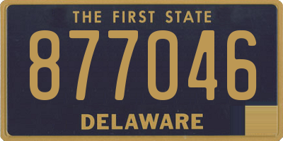 DE license plate 877046