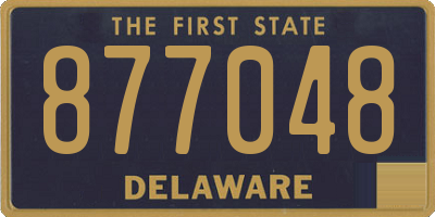 DE license plate 877048