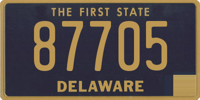 DE license plate 87705