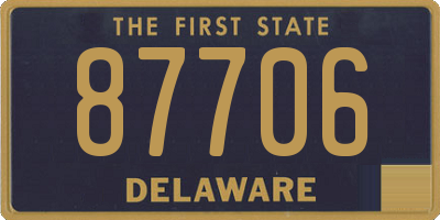 DE license plate 87706