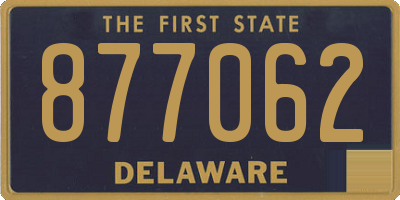 DE license plate 877062